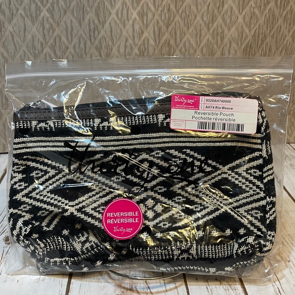 Thirty One Reversible Pouch Rio Weave - Picture 2 of 7